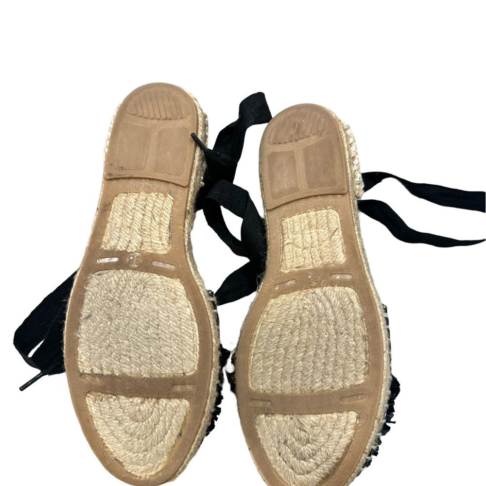 Maypol Espadrilles Wrap Sandals with Flower Design size 7.5/38 - Picture 4 of 4